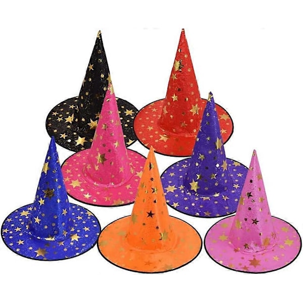 Halloween Magiker Spiss Hatt Heksehatt Nyhet Barn Kostyme 2 Stykker Tilfeldig Farge