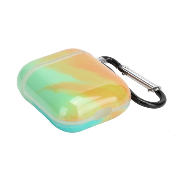 Gradientfärgade hörlursfodral AntiLost Stötsäkert skyddsfodral för IOS Earbuds 2/1