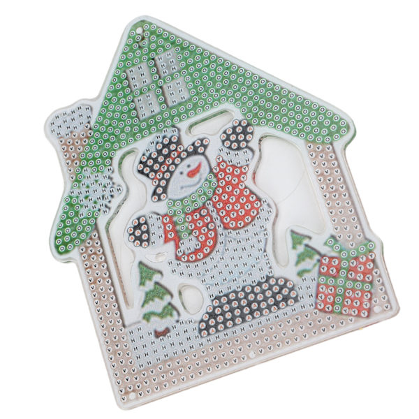 Rhinestone-målning söt levande jultema hänge avkopplande DIY heminredning