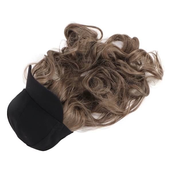 Baseballhatt Hair Wave Lockigt Frisyr Justerbar Aoki Grey Hårförlängning Syntetisk Peruk Hatt för kvinnor