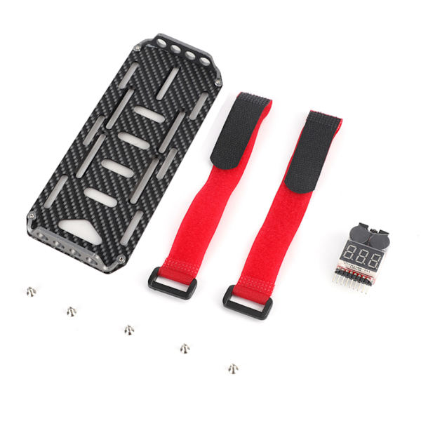Hiilikuitupariston kiinnityslevy ja sähkötestauslaite Axial SCX10 1/10 RC -telakkaautolle
