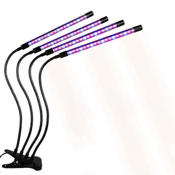 Nelipäinen LED-klipsikiinnitteinen kasvilamppu E27 Täyttölamppu Lattia USB Kasvatuslamppu Pöytäkukka-alustan pöytälampputeline