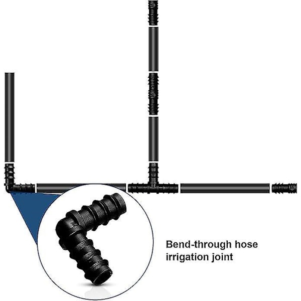 Rørkoblinger for 16 mm Irrigasjonssystem (Albue)
