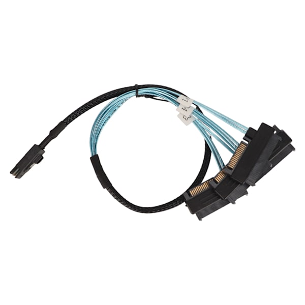 Mini SAS - 4 SATA -kaapeli 7-pin 12 Gbps tinattu kupari kullattu kosketin SFF 8087 - 4SATA -kaapeli pöytätietokoneen koteloon 1 metri / 3,3 jalkaa