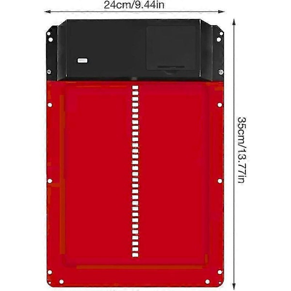 Batteridriven Automatisk Hönshusdörr Kit med Timer och Ljussensor