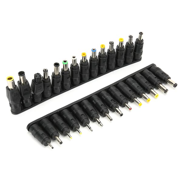 28 stk. DC Strømadapter Tips 5.5x2.1mm Hunn Universal Ladekonverteringshode for Laptop
