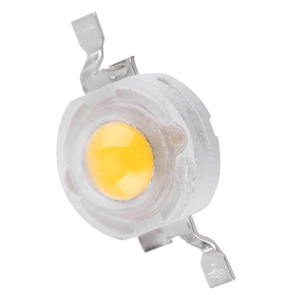 50 st SMD 1W LED-lampor Pärlor Chip för Floodlight Spotlight Energibesparande Varmvit