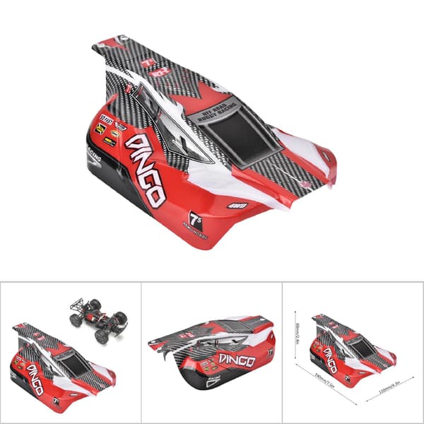Standard 1/16 skala terrängkaross RC bildel för REMO (Röd D5602)