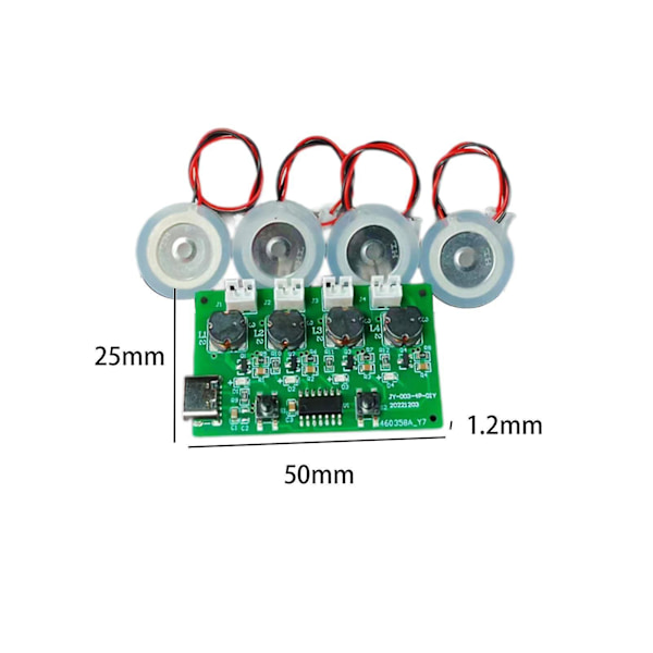 USB Luftfugter Modul 5V DIY Eksperimentelt Udstyr 4 Sprayer USB Spray Modul-Style E- Style E