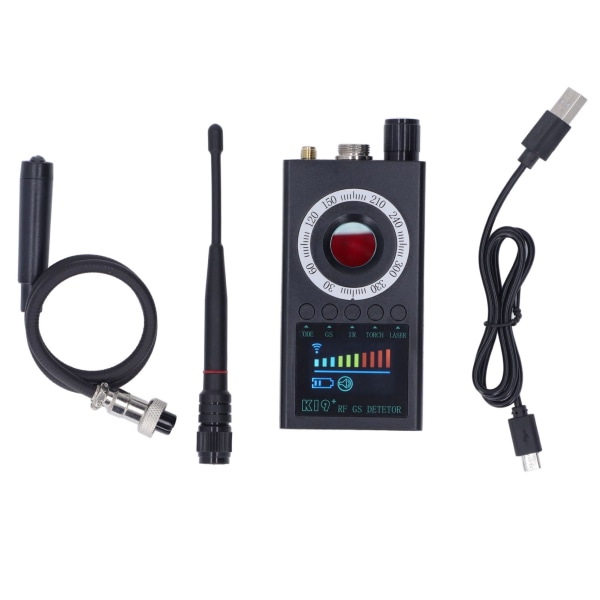 Trådløs signaldetektor Infrarød kamerafinder RF-scanner GPS BUG-skærm med batteri