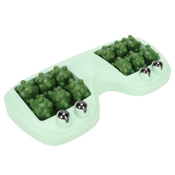 Dual Foot Massager Roller PP Magnetic Bead Främjar blodcirkulationen Massageverktyg för Home Green