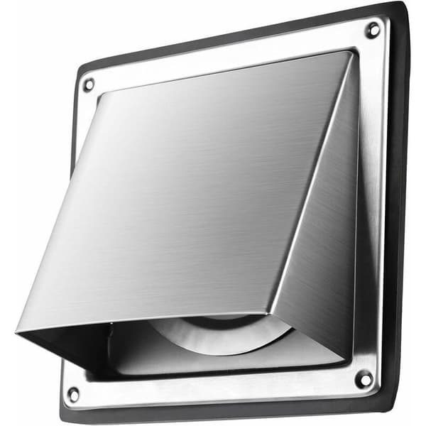 100 mm Ventilationsrist, Emhætteventilationsrist i Rustfrit Stål, TRIMEC