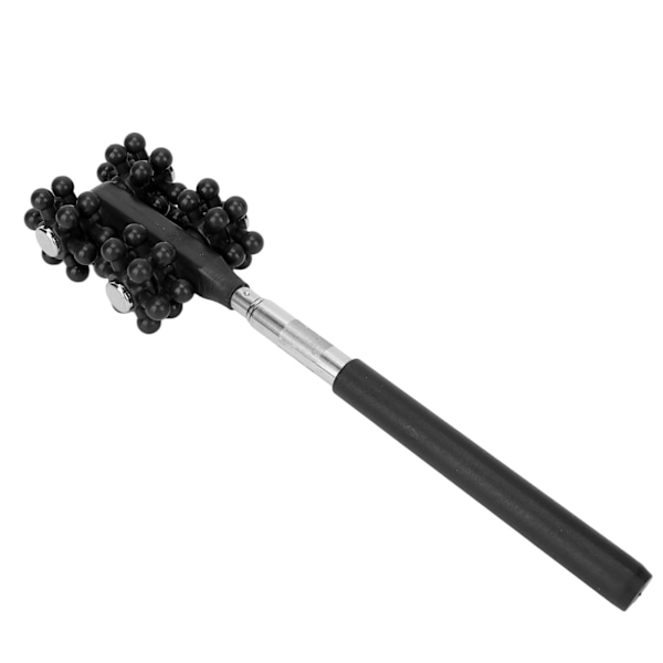 Teleskooppinen hierontarulla Säädettävä pituus Pehmeä kumikahva 360° Kääntyvä Manuaalinen Back scatcher RollerBlack
