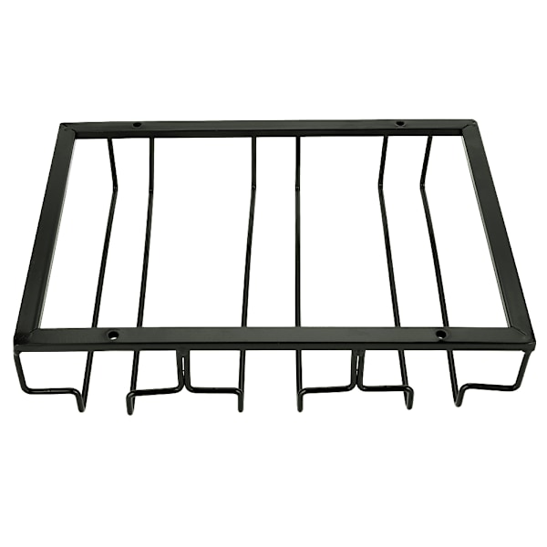 Metal Jern Vinskab Hylde Køkken Spisestue Bar Kopholder Hanger Hylde