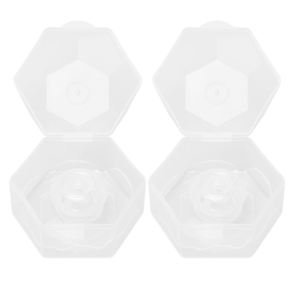 2 Packs Contact Nipple Shield Silicone Transparent Nipple Protective Shield Cover for Breastfeeding