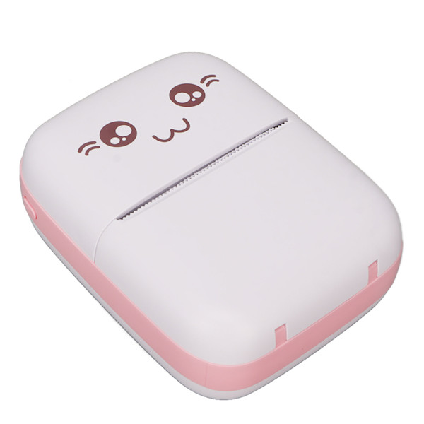 Mini Printer Bærbar Lomme Mini Trådløs Selvhæftende Termisk Printer til Foto Billede Kontor Kvittering Etiket Note Pink