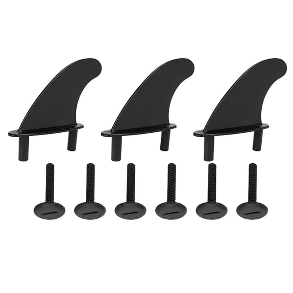 3 kpl Fin Rudder Surfboard Soft Longboard Top Skeg PVC kiinnitysruuveilla