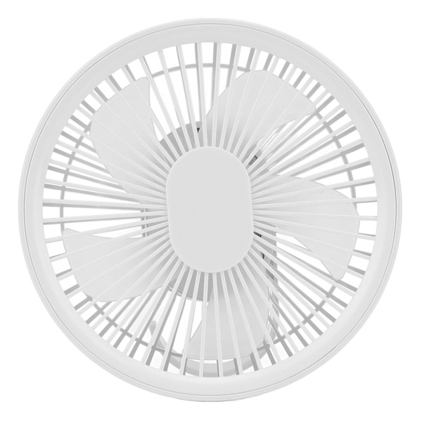 Udendørs natlys loftsventilator 2 i 1 bærbar USB-opladnings-LED-ventilator til hjem, bil, kontor, skrivebord, camping, rejse, hvid