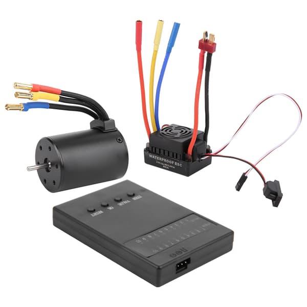 3650 3100KV børsteløs motor programkort 60A ESC med vandtæt BEC til 1/10 RC bil