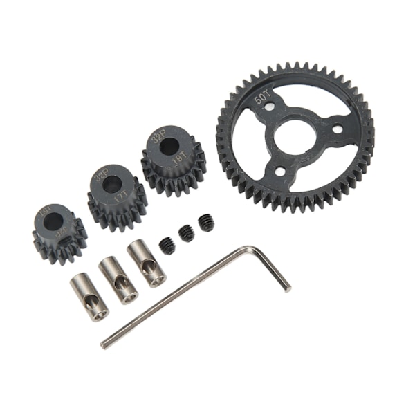 Pinion kugghjul set 50T 15T 17T 19T stål rostfritt för Traxxas Slash 4x4 RC bil