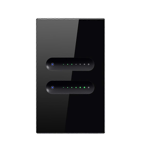 Tuya ZigBee Älykäs Seinään Asennettava Kosketusvalon Himmennin Kytkin US Himmennin Kytkin 2P