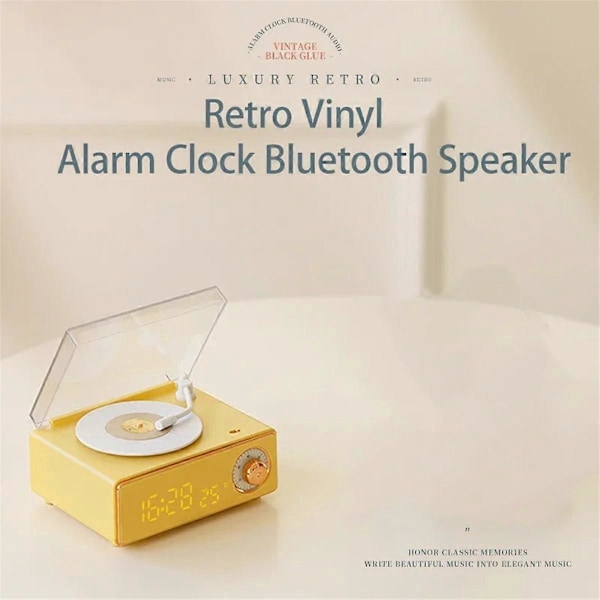 Uusi retro levysoitin herätyskello audio kaiutin