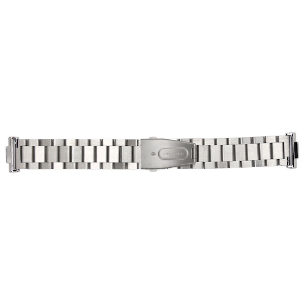 20 mm klokkerem i rustfritt stål med dobbel knapp, justerbar intelligent klokkerem for Huawei Watch Fit 2 Silver