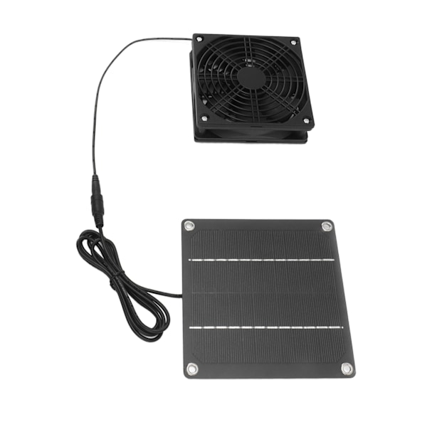 Solcellepanel-ventilatorsæt Monokrystallinsk silicium 2200RPM Soludblæsningsventilator med beskyttelsesdæksel til drivhus