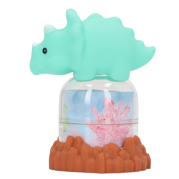 Barn Rhinestone Odlingssats med Ljus Dinosaur Dock Rhinestone Odling DIY Making Experiment Science Kit Leksak Grön