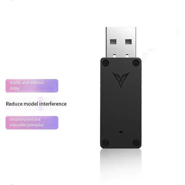 For Flydigi Controller 2.4G-mottaker for Vader 4 Pro Gamepad USB-spilltilbehør Svart
