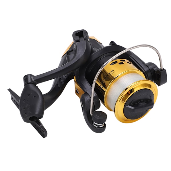 Fiskeri Spinningshjul Metal Spole 3BB Kuglelejer Metal Line Cup med 40M NO.6 LineGolden Fiskehjul med Line