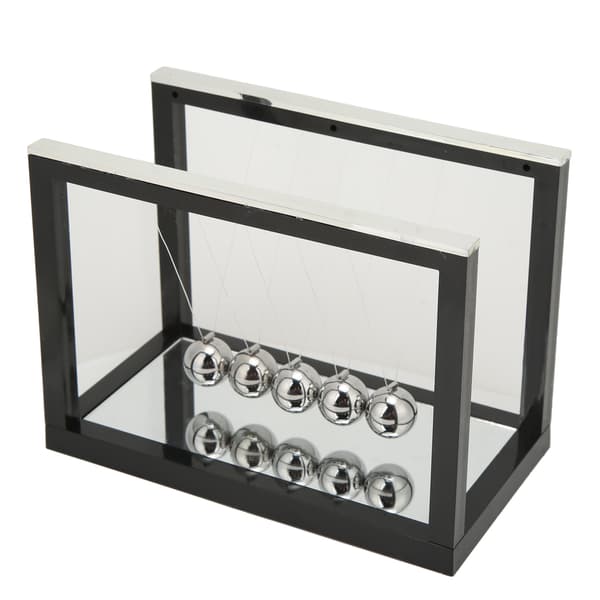 Pendulbold Elegant Stilfuldt Design Spejlstil Sort Svingende Bold Dekompression Legetøj til Skrivebordsdekoration Gave