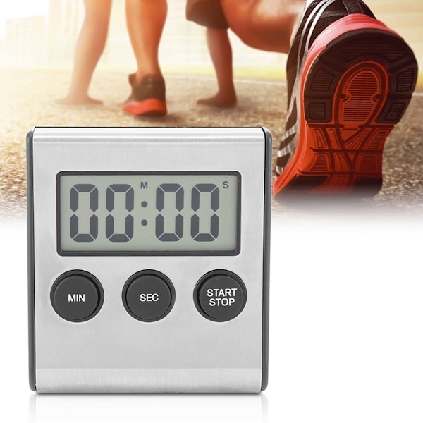 Digital Kök Timer Skrivbord Väggmonterad Timer Alarmklocka Med Höglarm Stor Siffra