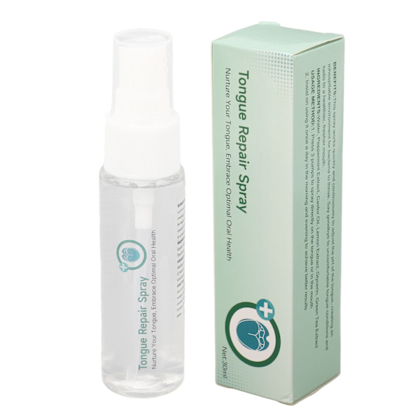 3st Tungreparationsspray 30ml Minska svullnad Tungelindringsspray för dålig andedräkt
