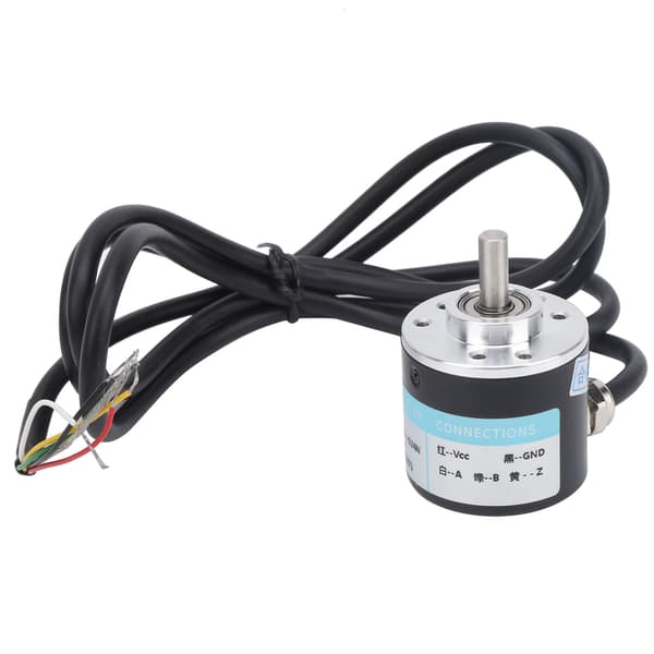 ABZ Encoder Inkrementell 3-Fase Solid Aksel 6mm Motor Reduksjonsutstyr DC5-24VC38S6G5-600Z
