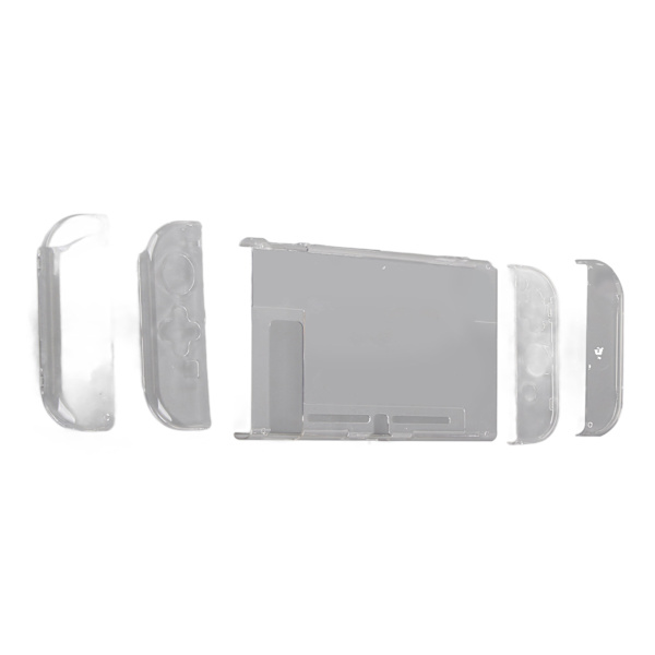 för Switch Clear Case Cover Damm Vatten Reptålig Crystal Transparent Hard PC Case