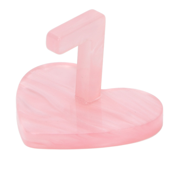 Neglebase Pink Japansk Hjerteformet Rund Negleøvelse Base Neglevisning Stativ Hjerteform