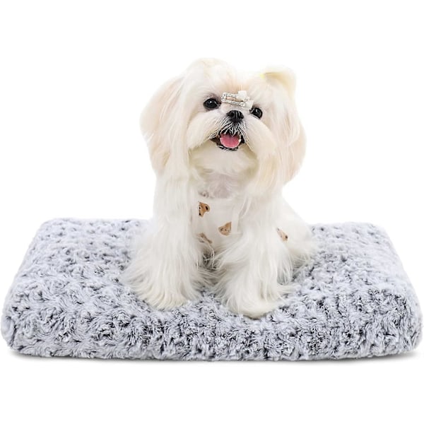 Plys Hundekurv Seng Kæledyrs Sovsemåtte til Store, Jumbo, Medium, Små Hunderacer 23x18 (S) Grå
