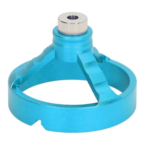 3 i 1 Vertikal Hullborelokator med 6 Boreforinger Trebearbeiding Bor Guide Jig Fixture Blå