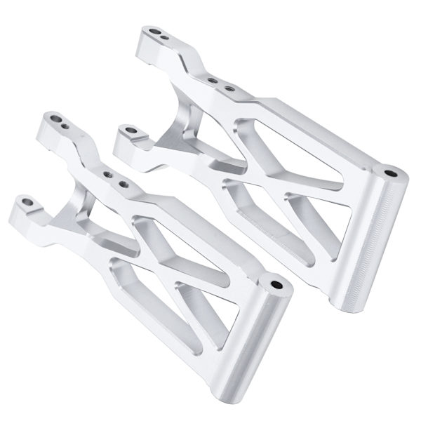 RC Bakre Fjæringsarm i Aluminiumlegering Bakre Svingarm Oppgraderingsdeler Tilbehør for Wltoys 104001 1/10 RC BilSølv