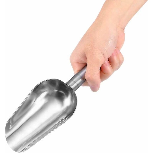2 stk. Multifunktionel scoop i rustfrit stål til dit kæledyrs foder