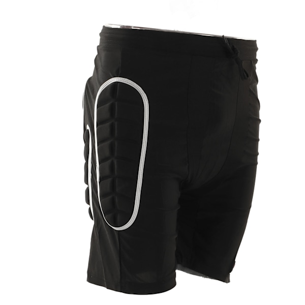 Silver Black Skidåkning Höftskydd Shorts Slagresistent Andningsbar Skridskoåkning Snowboard Höft Kortbyxor S