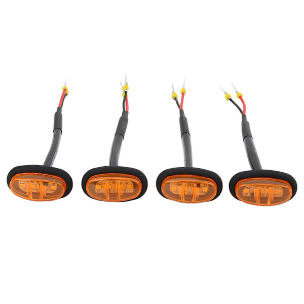 4 stk. bilens frontgitterlampe med 4‑LED gult lys udskiftning til Ford F150 F250 F350 2017‑2019