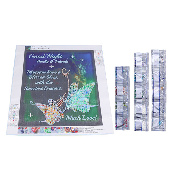 Diamantmaleri 5D Butterfly Flying Special Shaped Diamond DIY Stue Soveværelse Dekoration Maleri