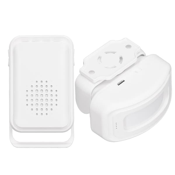 Trådlös Välkomstdörrklocka Rörelsesensor Dörringångsklocka Infraröd Detektor Säkerhetslarm 5V Micro USB