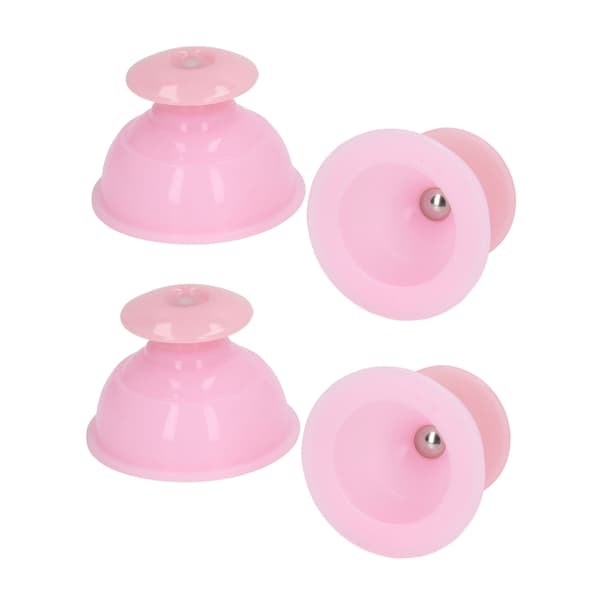 4 stk. Cupping Therapy Sæt Professionelle Vakuum Silikone Massagekopper til Skrabning af Fugtabsorption