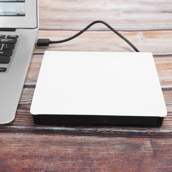 USB3.0 Ekstern DVD Brænder Optager 3.0 Ekstern Optisk Drev til Laptop Desktop Hvid