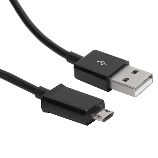 2 st 1 m telefonladdningskabel Micro USB snabbladdningskabel PVC-datakabel för AndroidBlack