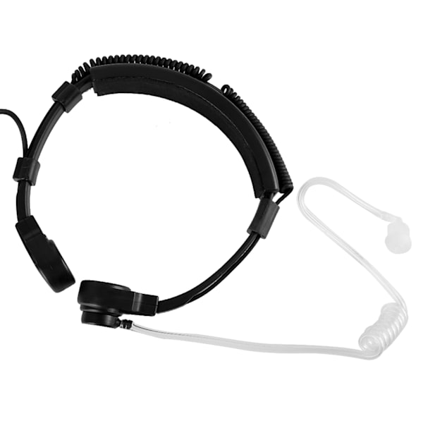 Walkie Talkie Halsvibrationsmikrofon Brusreducerande Headset Hörlur Hörlur