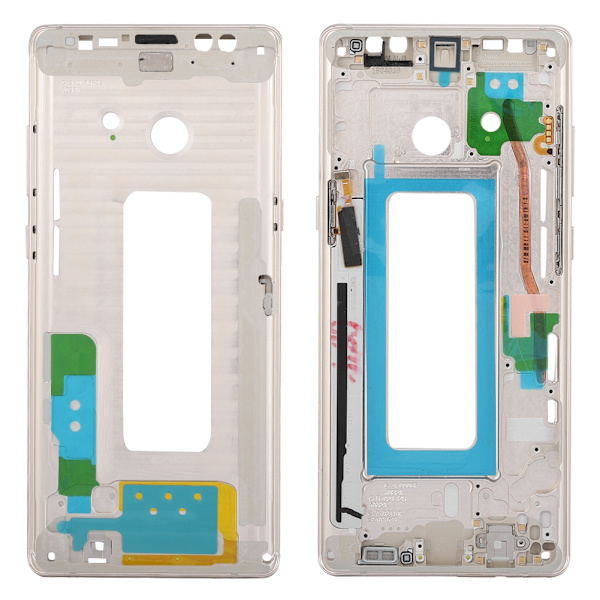 Mobiltelefon Metall Midtre Rammedeksel Bakre Hus Utskifting for Samsung Note 8 N950F (Gull)